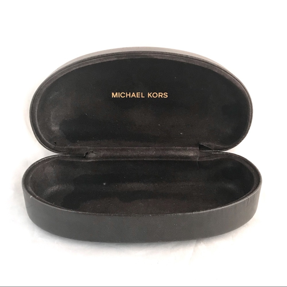 Michael Kors Eyeglass Leather Hard-case Black